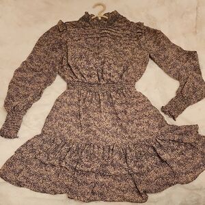 Floral Ruffle Long Sleeve Dress